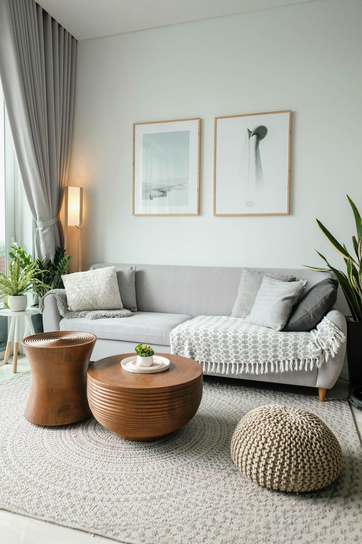 Bright, well-kept living room inside a Florida home
